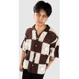 Woodbird WBBanks Crochet Knit Srajca brown / off white Cene