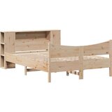 vidaXL Posteljni okvir brez vzmetnice 135x190 cm trdna borovina | Shoptok.si