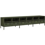 vidaXL TV ormarić maslinastozeleni 202x39x43,5 cm čelični | shoptok.hr