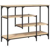  Konzolni stol s policama boja hrasta sonome 100x35x75 cm | shoptok.hr