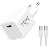 Group- Brzi punjač 1xUSB-C PD 20W + USB kabl USB-C / USB-C 1m