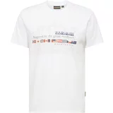 Napapijri Majica 'TURIN 1' mornarska / rdeča / bela