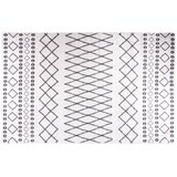 vidaXL Pralna preproga 80x150 cm črna in bela protizdrsna, (20959324) | Shoptok.si