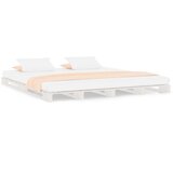  Od paleta bijeli 200 x 200 cm od masivne borovine | shoptok.hr