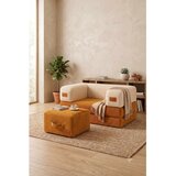Atelier Del Sofa Duo fotelja na razvlačenje s taburetom, senf žuta / krem Cene