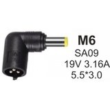 Gembird (M6) konektor za punjac 60W-19V-3.16A, 5.5x3.0mm PIN NPC-SA09 Cene