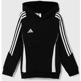 Adidas Otroški pulover TIRO24 SWHOODY črna barva, s kapuco