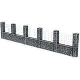  Gabionska košara U-oblike pocinkano jeklo 570x20x100 cm | Shoptok.si