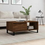  Stolić za kavu smeđa boja hrasta 90x50x36,5cm konstruirano drvo | shoptok.hr