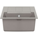 Umivalnica Siva 780 x 500 mm 80% Kvarc in 20% Smola - - Siva - 17.82 - 780 x 500 mm - 2025-vidaXL-Uvoz_2 | Shoptok.si