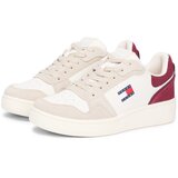 Tommy Jeans Nizke superge 'TJW RETRO BASKET SNEAKER' bež / ecru / mornarska / bordo Cene