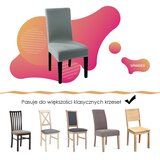  Navlaka za stolicu od spandexa, svijetlosiva | shoptok.hr