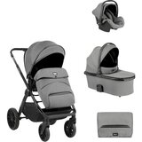 Kikka Boo kolica tiffany 3in1 set sa autosedištem i-prime i-size i tvrdom korpom light grey (KKB20152 set) Cene