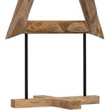vidaXL Božićno drvce s stalakom Smeđa 150 cm Masivna tikovina | shoptok.hr
