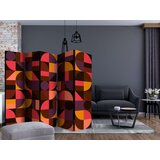  Paravan u 5 dijelova - Geometric Mosaic (Red) II [Room Dividers] 225x172 | shoptok.hr