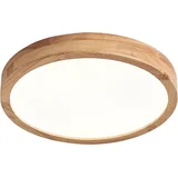 lesena LED stropna svetilka 21W topla bela svetloba Ø 30 cm