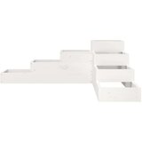  Sadilica s 4 razine 106x104 5x36 cm bijela od borovine | shoptok.hr