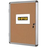 Bi-office Oglasna omarica s ključem 12 x A4 pluta 981 x 940 mm | Shoptok.si