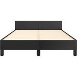  Okvir za krevet s uzglavljem crni 120 x 200 cm od umjetne kože | shoptok.hr