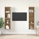  Set TV komoda Zidne 4 pcs Umjetnički hrast 37 x 37 x 72 cm | Eponuda.ba