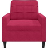  Fotelja crvena boja vina 60 cm baršunasta | shoptok.hr