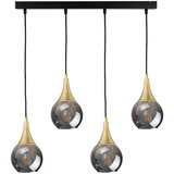  visilica na lanku LACRIMA SMOKY 4xE27/60W/230V | Eponuda.com