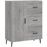 Maison Chic Komoda - Predalnik siva sonoma 69,5x34x90 cm inženirski les, (21717279) | Shoptok.si
