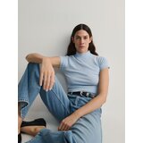 Reserved bluza s visokim ovratnikom - modra Cene