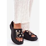 Boto Foam Women's Slippers With Golden Accessories Black Hortiana | shoptok.hr