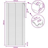  Venecijanska roleta Tamno smeđa 110 x 250 cm 35 mm | Eponuda.com