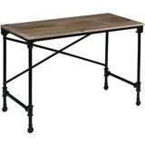 vidaXL pisaći stol od masivnog drva manga i čelika 110 x 50 x 96 cm | shoptok.hr