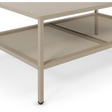 Marckeric Kremno bela kovinska klubska mizica 60x100 cm Fayna – | Shoptok.si