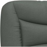 vidaXL Posteljni okvir z vzglavjem temno siv 100x200 cm blago | Shoptok.si