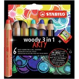 Stabilo Drvene bojice Woody 3in1 Arty 6/1 Cene