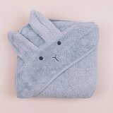 JUSTKIDDIN peškir za bebe Zeka Plavi, 100x100 cm
