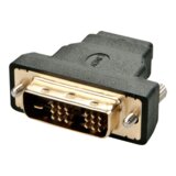 Lindy 41228 adapter za spremembo tipa priključka kabla HDMI-A FM DVI-D M Črna | Shoptok.si