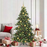  Umjetno božićno drvce s nogom Zelena 180 cm PVC i čelik | shoptok.hr