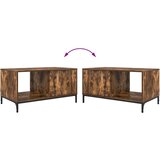 vidaXL Stolić za kavu Dimljeni hrast 90 x 49 x 46 cm Konstruirano drvo | shoptok.hr