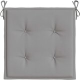 vidaXL Blazine za vrtne stole 6 kosov sive 40x40x3 cm blago | Shoptok.si