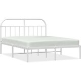 vidaXL Metalni okvir za krevet s uzglavljem bijeli 183x213 cm | shoptok.hr