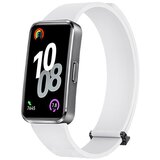 INF Združljiv Huawei Band 10: Magnetni silikonski pašček za Huawei Band 8/9/10 White, (5000079436) | Shoptok.si