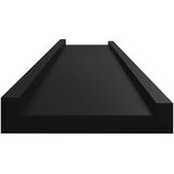  Zidne police 4 kom crne 100 x 9 x 3 cm | Eponuda.com