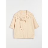 Sinsay Oversize džemper bluza sa šalom i dodatkom vune | shoptok.hr