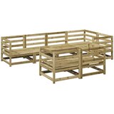  7-dijelni set vrtnih sofa od impregnirane borovine | shoptok.hr