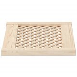  Vrata za ormarić rešetkasti dizajn 2 kom 49,5x39,5 cm borovina | shoptok.hr