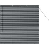 vidaXL Zavjesa za prozor sa zavjesama Ostalo Tamnosiva 130 x 130 cm Aluminij | shoptok.hr