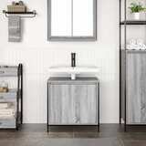 Ormarić za umivaonik u kupaonici sivi Sonoma 60x34,5x60 cm | shoptok.hr