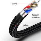 Yesido Podatkovni kabel (CA-56) - Type-C na Lightning, 18W, 2.4A, 1.2m - crni | shoptok.hr