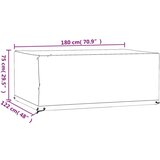  Prevleka za vrtno pohištvo 2 kosa 180x122x75 cm pravokotna | Shoptok.si