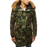 DStreet Kurtka męska parka zimowa moro | Shoptok.si